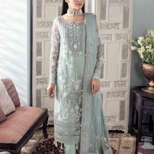 Sea Green Embroidered Dress